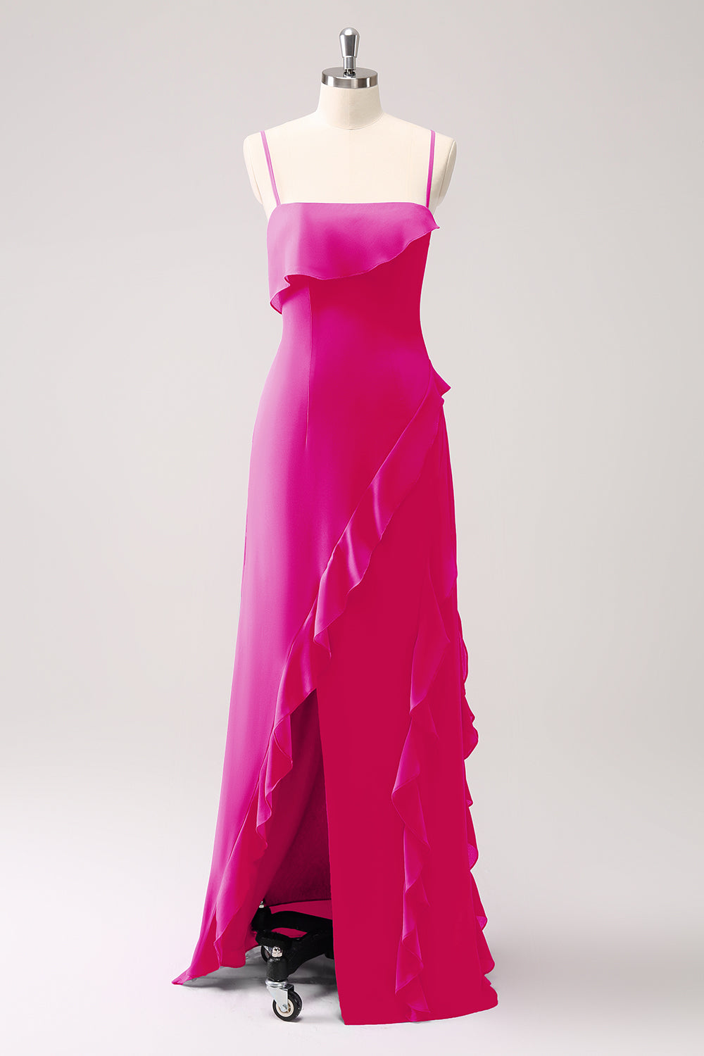 Tahiti Ruffles Sheath Maxi Dress with Slit - Image 21