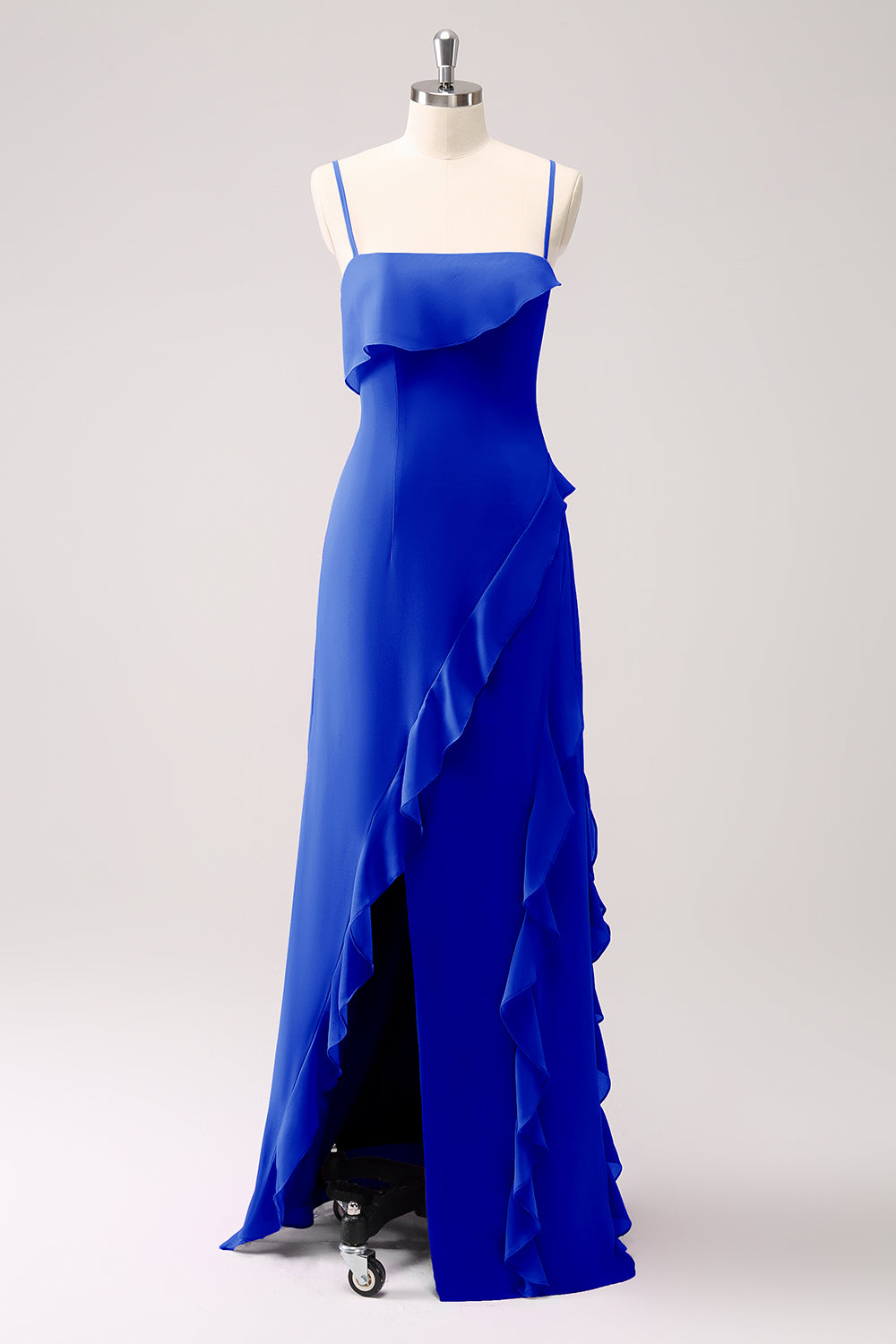 Tahiti Ruffles Sheath Maxi Dress with Slit - Image 25