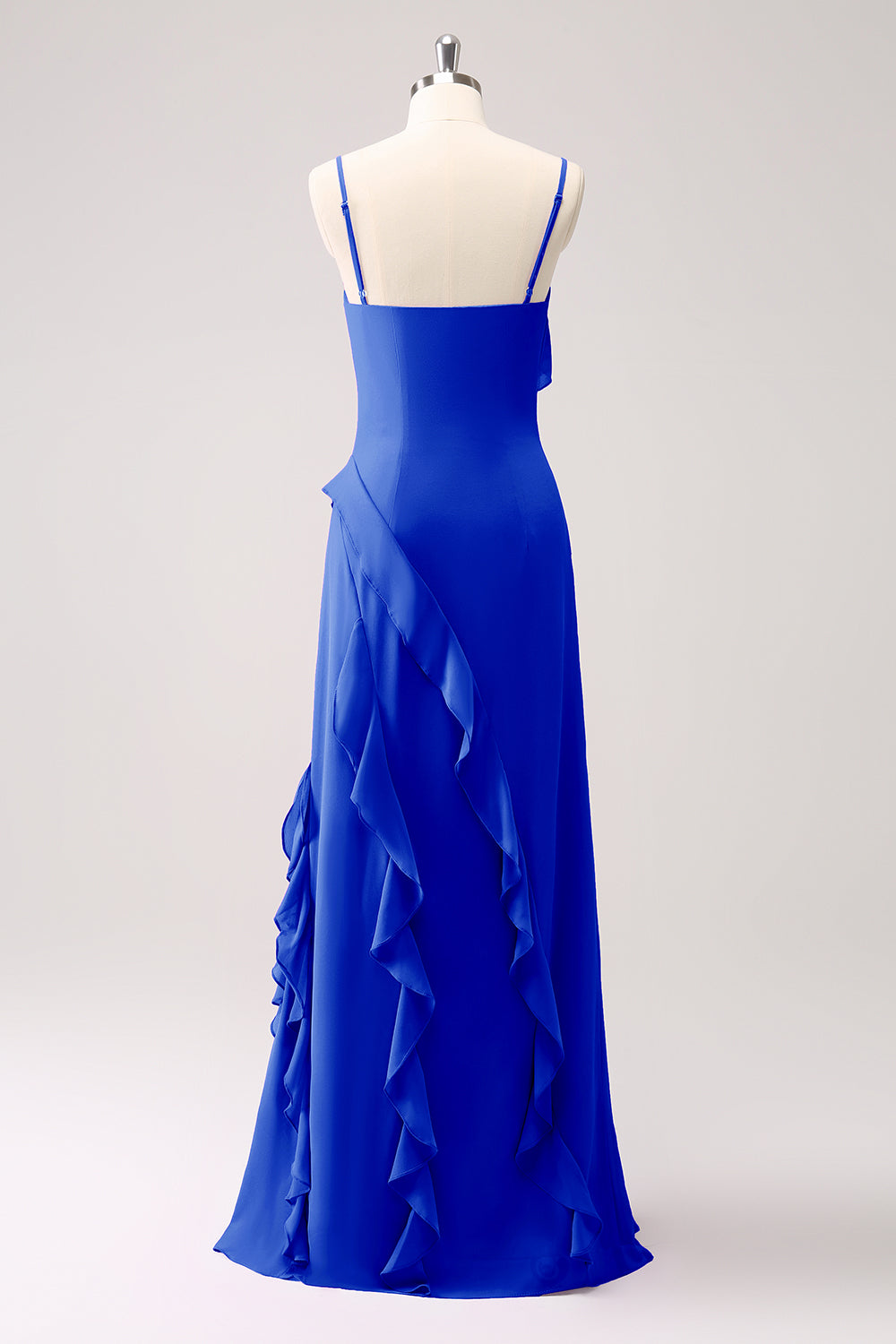 Tahiti Ruffles Sheath Maxi Dress with Slit - Image 26