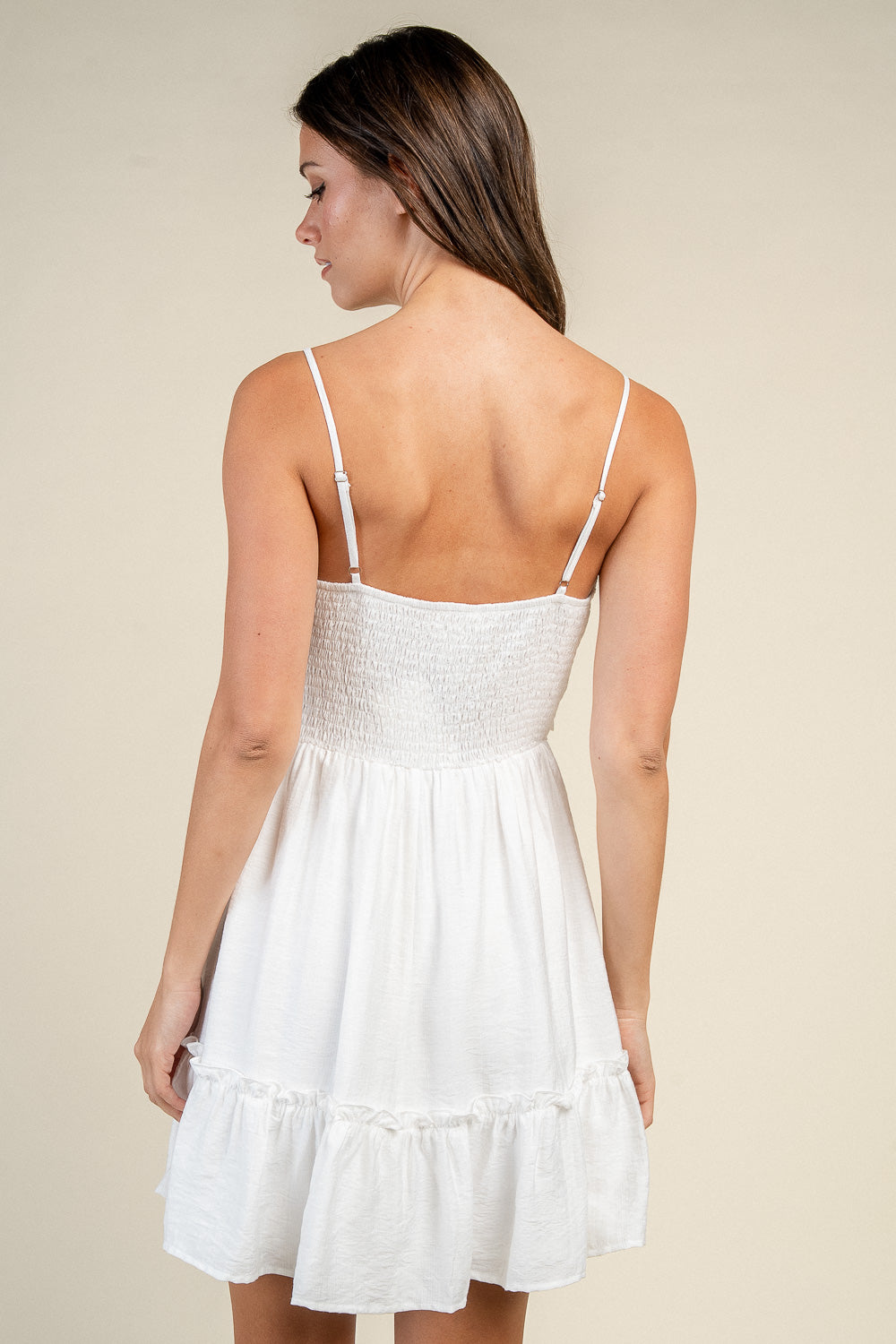 Lace Trim Babydoll Mini Dress - Image 12