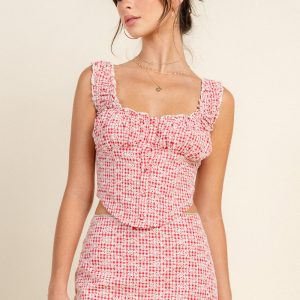 Ruffle Smocked Eyelet Set