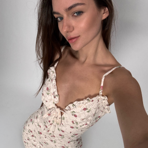 Floral Lace Tie Front Mini Dress